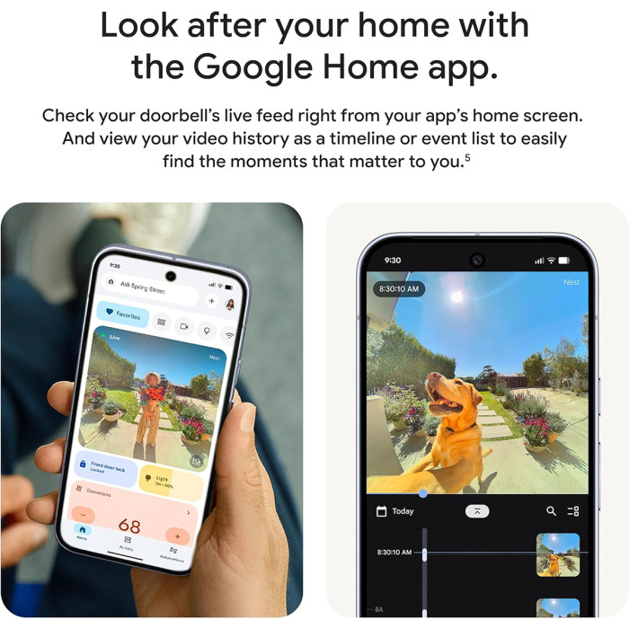 Відеодзвінок Google Nest Doorbell (wired, 3rd gen) (Hazel)