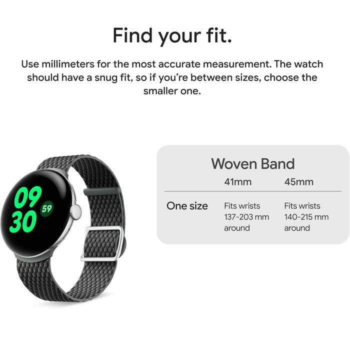 Ремінець Google Pixel Watch Woven Band 45mm Indigo (Gen 1-4)